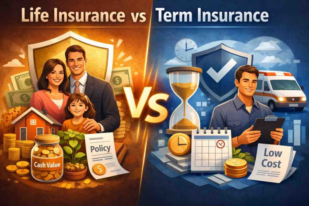 Life insurance vs term insurance 