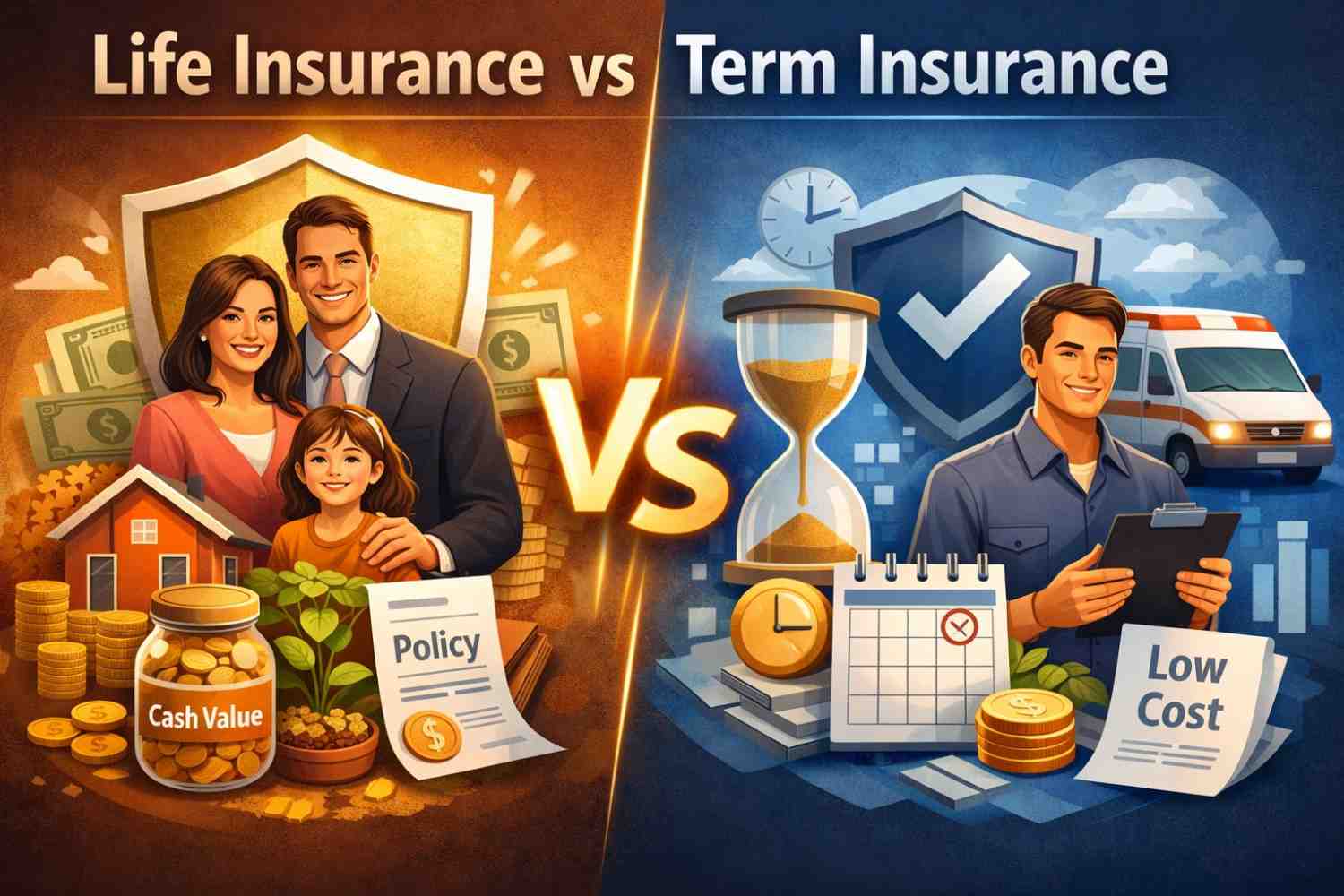 Life insurance vs term insurance