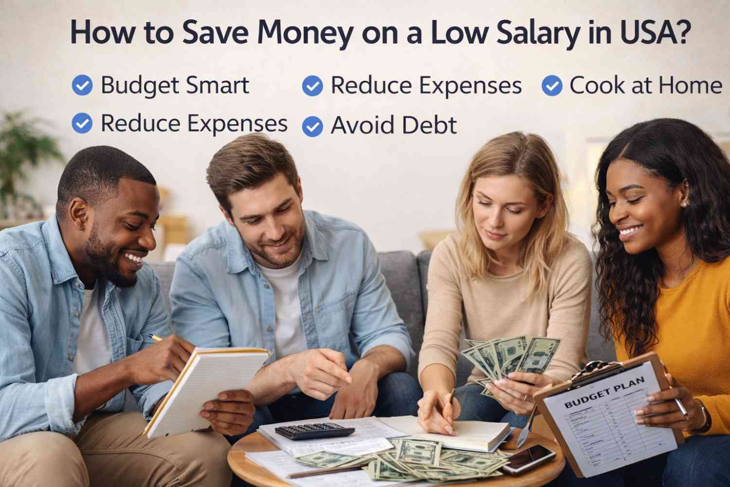 How to Save Money on a Low Salary in USA (Realistic Budgeting Tips for 2026)